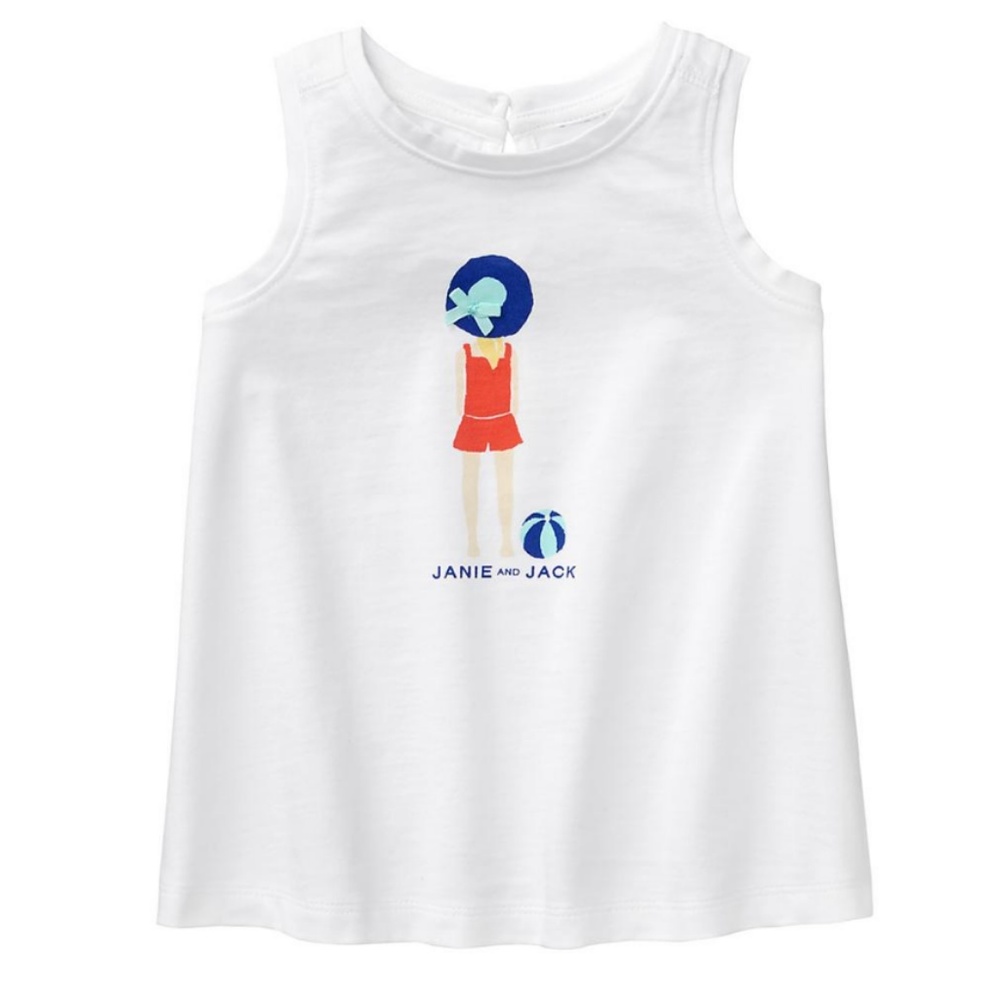 Janie and Jack Sun Hat Girl Shirt